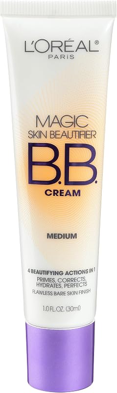 Magic BB Cream, Hydrating Skin Beautifier & Color Changing Foundation, Light Coverage, Medium, 1 fl oz.