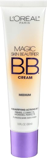 L'OREAL PARIS Magic Skin Beautifier All Skin BB Cream, Medium, 1.0 Ounces