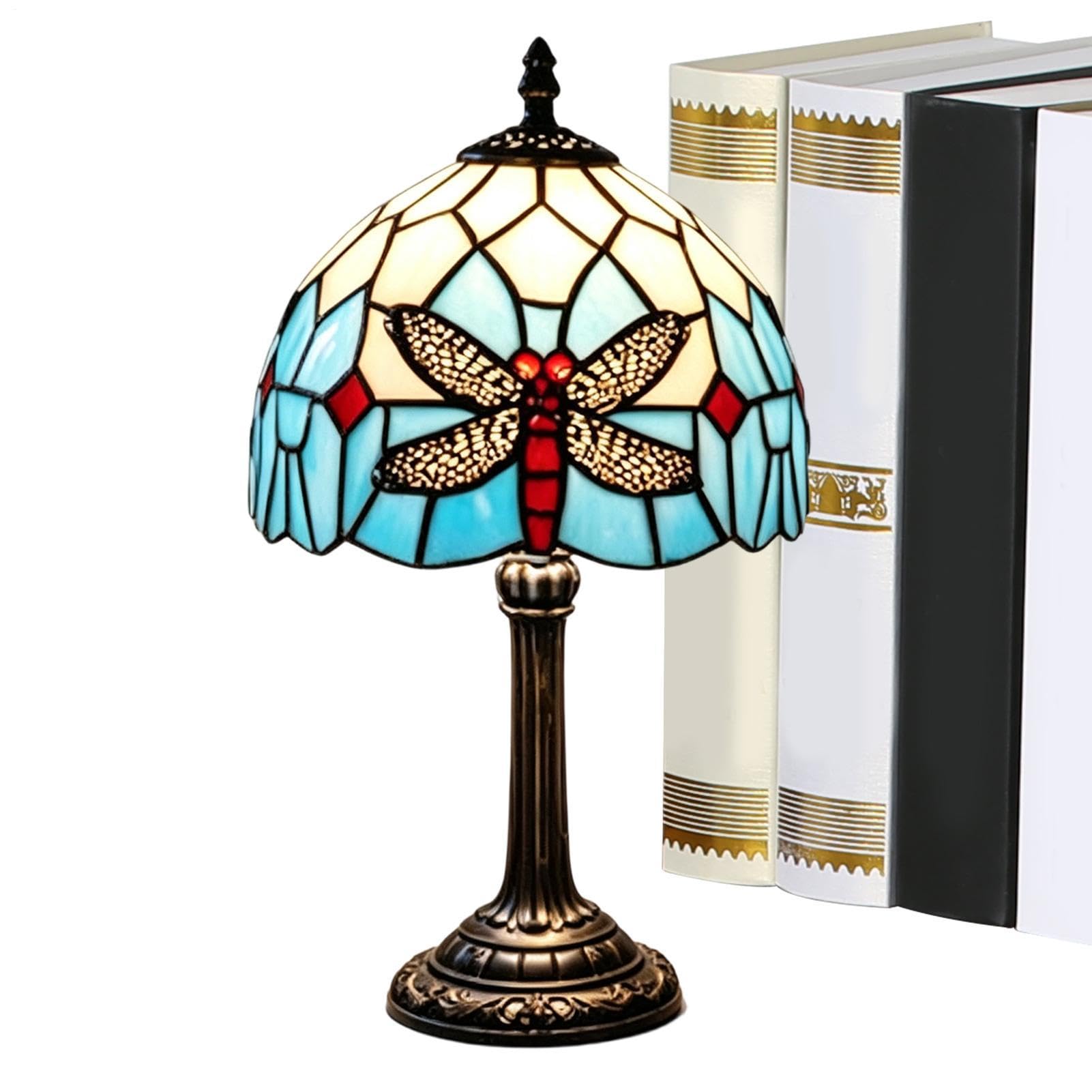 Lampada da tavolo, luce vintage per comodino con animali macchiati | Lampada da soggiorno per appartamento, soggiorno, camera da letto, cameretta dei bambini, studio, scrivania, comodino, tavolo