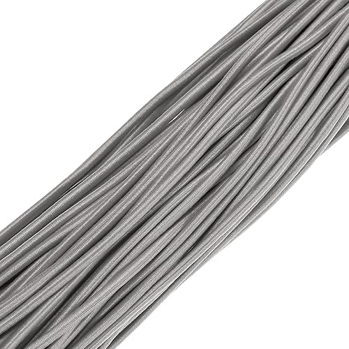 Vista 582 de PATIKIL Cuerda elástica elástica de 1/8 pulgadas, 11 yardas (0.118 in x 32.8 ft), color verde militar para manualidades, correas de gancho