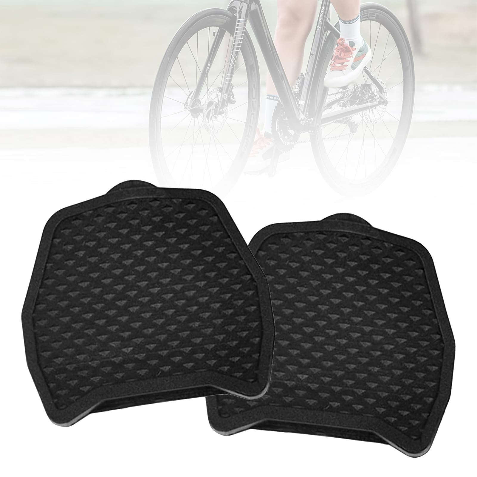 2Pcs Pedal Changer Compatible with Shimano SPD-SL Clipless Pedals, Pedal Adapter Converts clipless into flat pedals, Bike Pedal Plate Adapter Cycling Equipment Accessories Grip and Comfort(B)