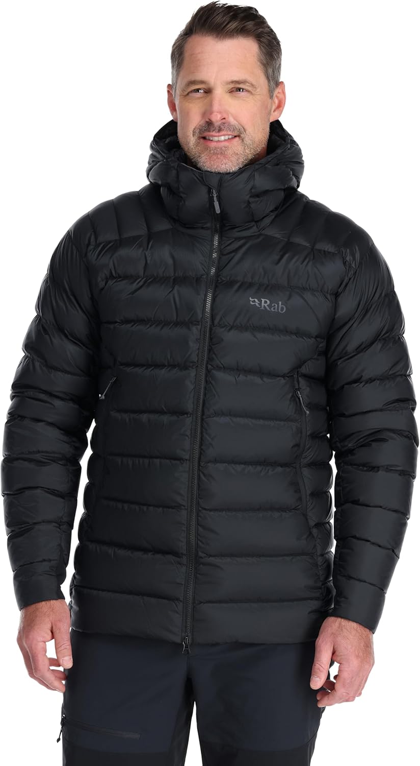 Rab Men's Electron Pro 800-Fill Down Hooded Jacket for Climbing & Mountaineering