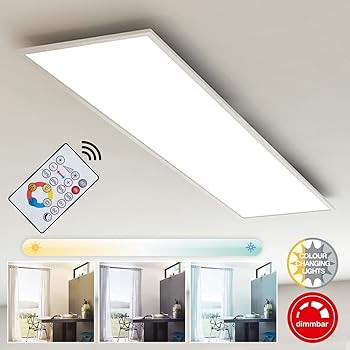 Briloner Leuchten Led Deckenleuchte Panel Dimmbar Farbtemperatursteuerung Fernbedienung 36w 3800 Lm Led Lampe Deckenlampe Weiss 1 20 M Amazon De Beleuchtung