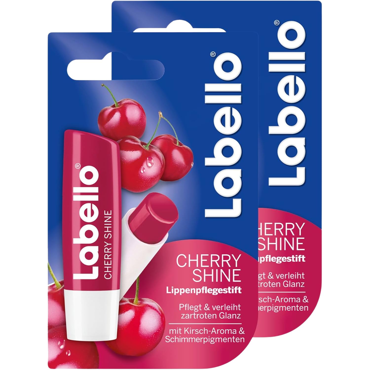 Balsamo Labbra Idratante Rosso Ciliegia – Effetto Brillante con Estratti Fruttati – 4,8 g kit con Spugna Brandizzata SPESA & RISPARMIO Inclusa – Variazioni 4/6/8/10 Pezzi (8)