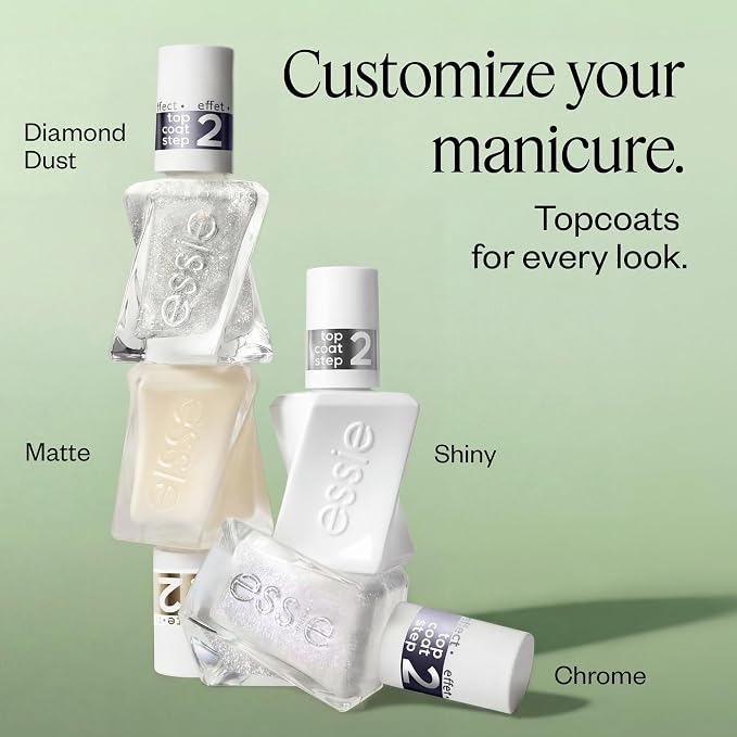 Esmalte de Uñas Gel Couture de Essie, Vegano, Capa superior metálica, Glazed Chrome, 0.46 fl oz miniatura 5