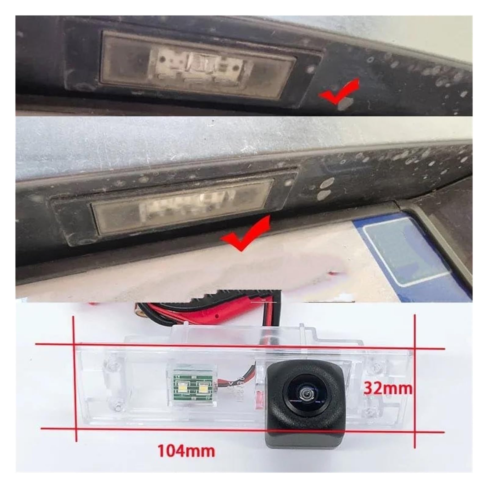 Auto Vista Posteriore Telecamera Per BMW 1 M1 F20 F21 3 Porte Hatchback 2011 2012 2013 2014 2015 Auto Con Telecamera Posteriore Senza Fili Di Backup Assistenza Al Parcheggio(Camera with Wireless)