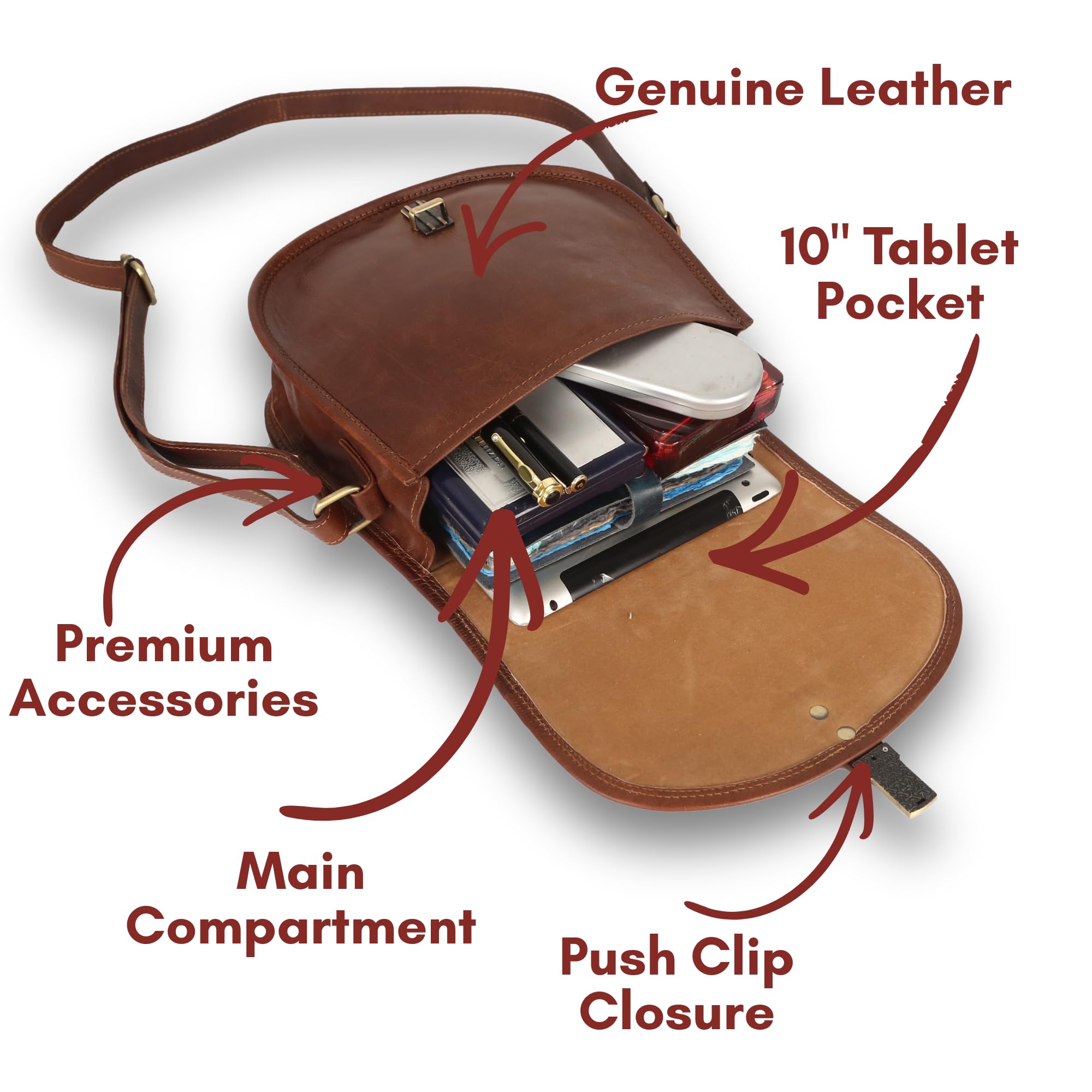 URBAN LEATHER Bolso bandolera de las mujeres de cuero genuino Boho hippie satchel bolsa de viaje
