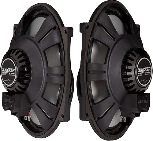 Miniatura 2 de KICKER 48PSC572 PSC572 - Altavoces coaxiales de repuesto de 5 x 7 pulgadas de 2 ohmios compatibles con motocicletas Harley, par