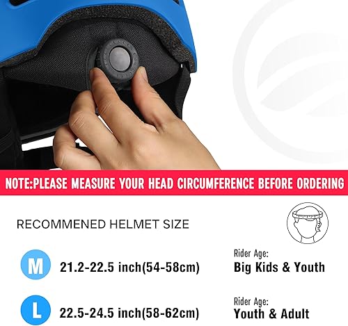 Miniatura 3 de Casco de esquí para adultos, casco de snowboard para hombres y mujeres jóvenes, casco de deportes de nieve certificado para esquí, snowboard