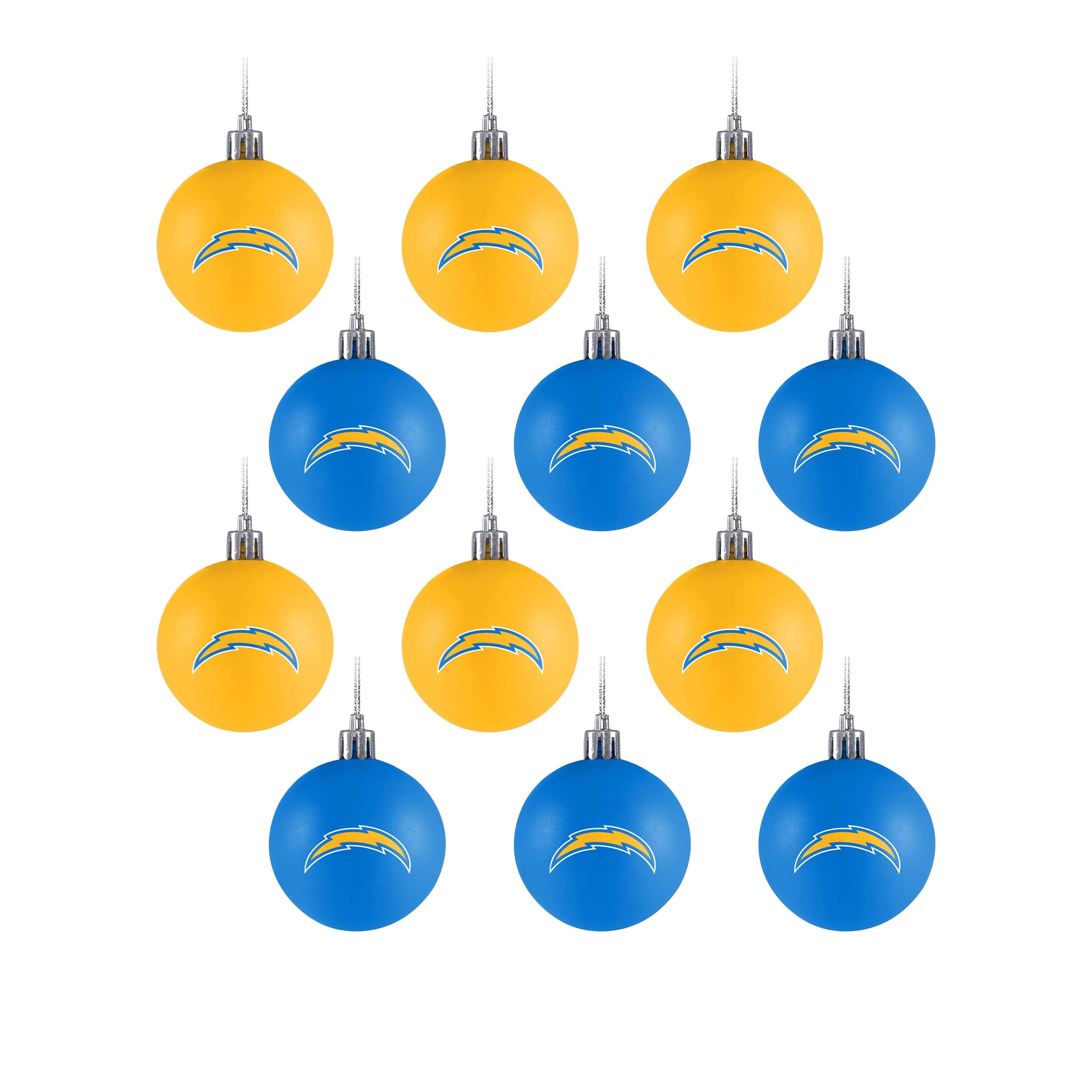 FOCO NFL Team Logo 12-Pack Ball Hanging Tree Holiday Ornament Set