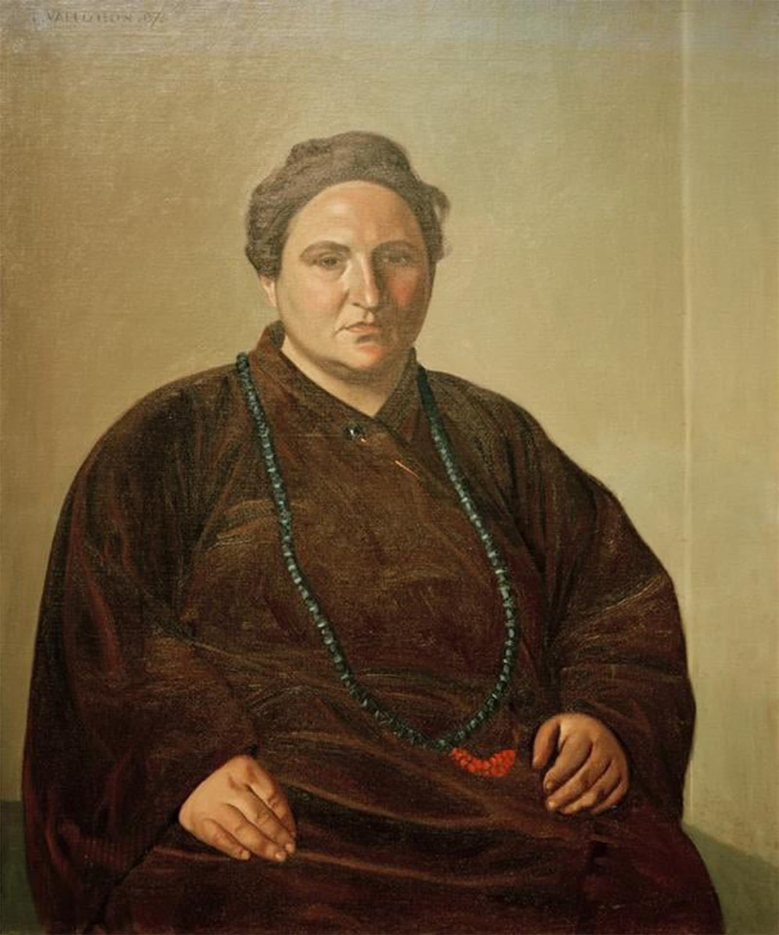SERENDIPITP Vintage Wall Art Canvas Nordic Poster Canvas Print Picture Gertrude Stein by Felix Edouard Vallotton Wall Art Poster for Home Decor 60x90cm