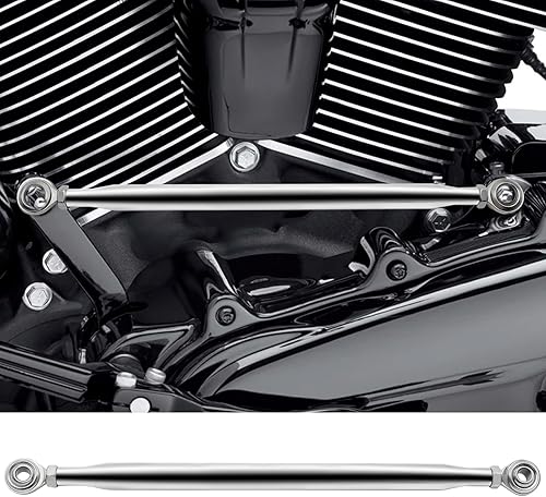 Miniatura 5 de Reemplazo de enlace de cambio redondo cromado CNC para Harley Softail Fatboy Dyna Trike Touring Road King Electra Glide 1986-2021