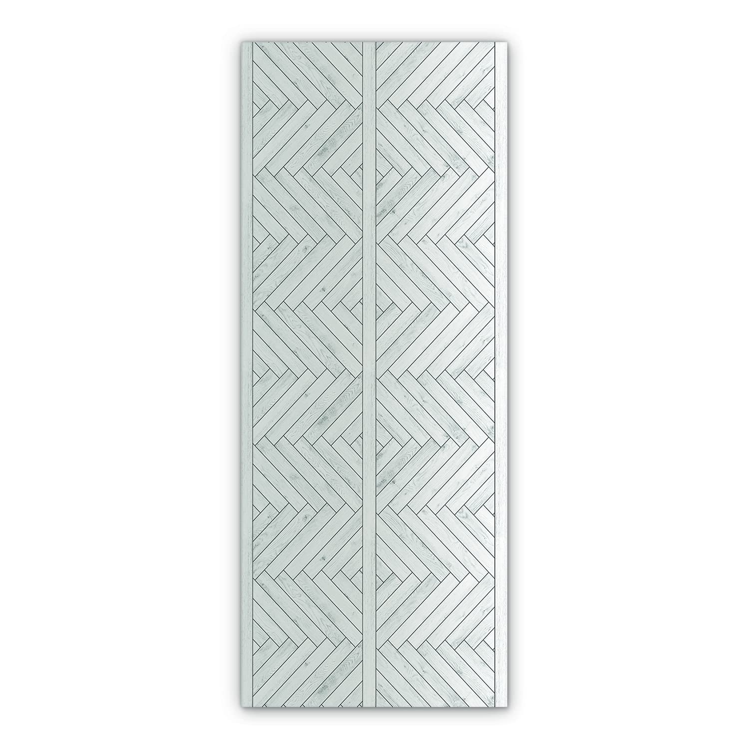 Tapis en vinyle herringbone effet bois chevrons 150x198cm résistant à l'eau