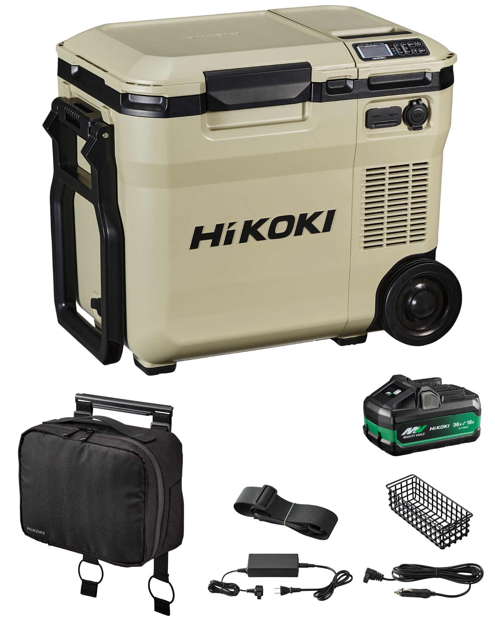 HiKOKI UL18DC 冷温庫　ハイコーキ　マットカバンセット Amazon | HiKOKI(ハイコーキ) 14.4V/18V 充電式 冷温庫 UL18DC(WMBZ) +