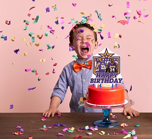 Miniatura 4 de Decoración para pastel de baloncesto, decoración de pastel de cumpleaños, regalos de fiesta temática de baloncesto para niños y niñas, suministros