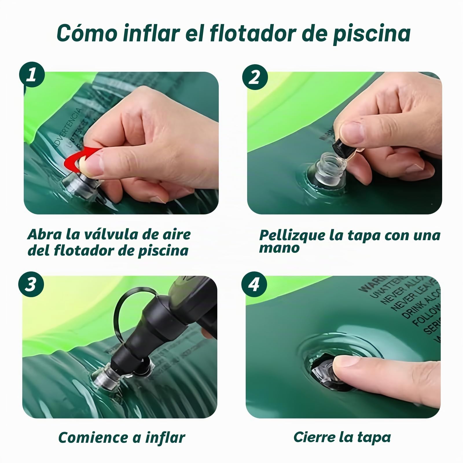 ACTOYS Colchoneta Piscina, Colchoneta Hinchable Piscina, 69 In, Colchonetas Piscina, Colchoneta Piscina Individual, Hinchables Piscina, Hinchables para Piscina, para Adultos y Niños