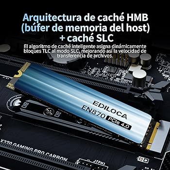 新品 2TB SSD EDILOCA EN870 PCIe 4.0 M.2 Ediloca EN870 SSD 2TB PCIe Gen4, NVMe M.2 2280, Up to 7400MB