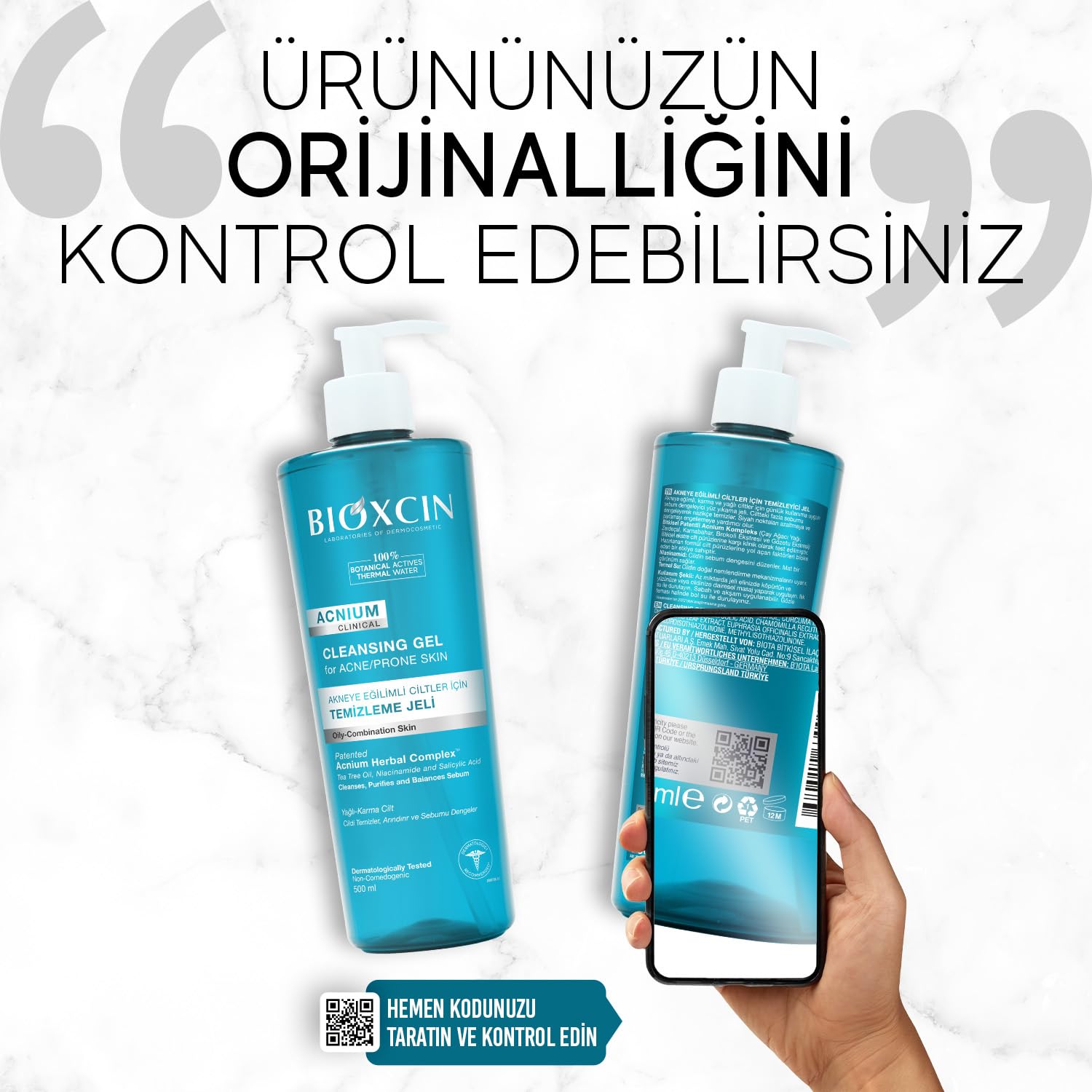 Bioxcin Acnium Sebum Dengeleyici Yüz Yıkama Jeli 500ml