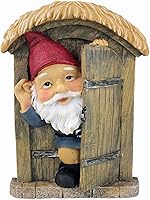 Vista 2 de Design Toscano QL4281 Estatua-Knothole Puerta de árbol de bienvenida-Jardín-Gnomo Village, multicolor