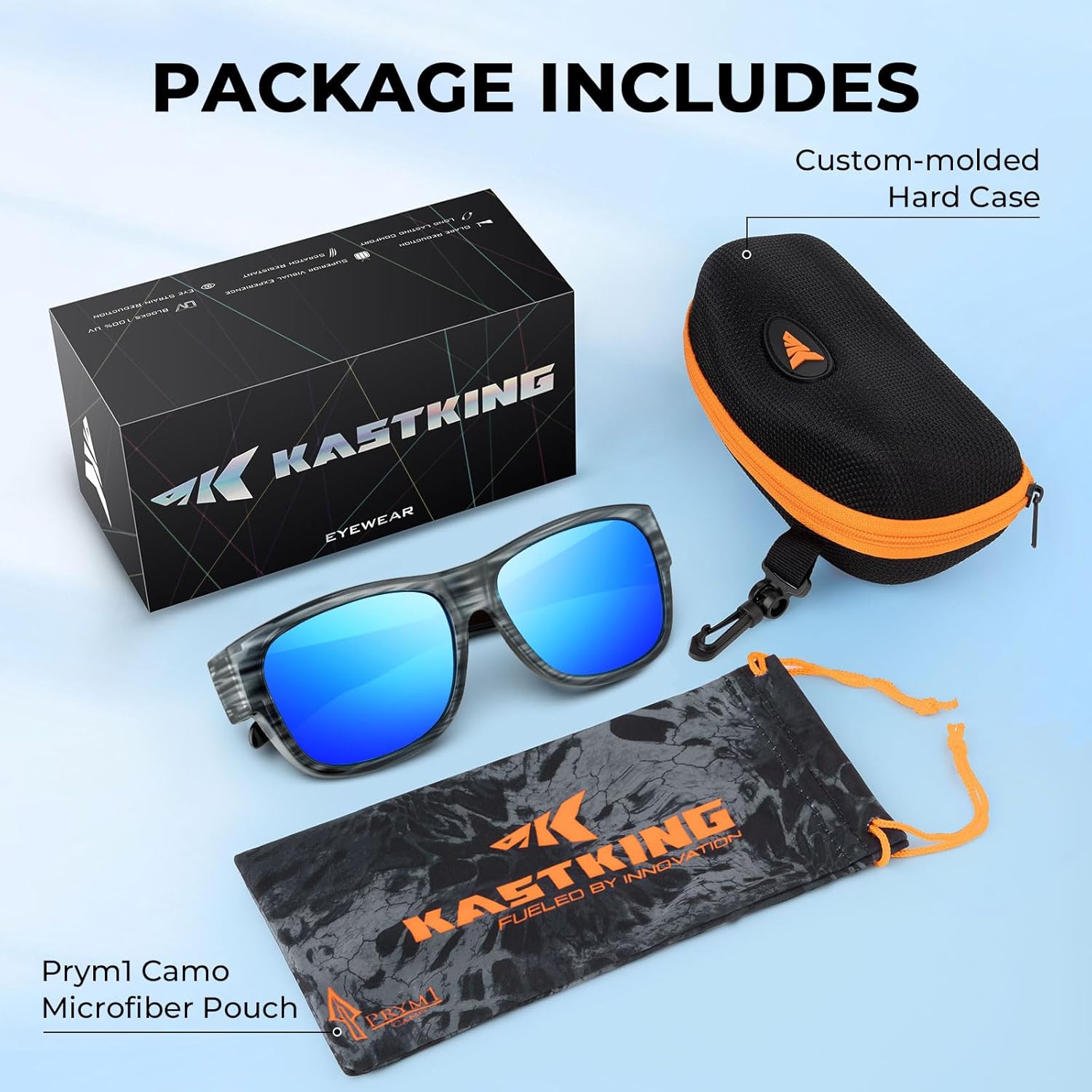 KastKing Chariton Fit-Over Polarized Wrap Around Over Sunglasses for Men and Women, Ideal for Driving Fishing Cycling Running