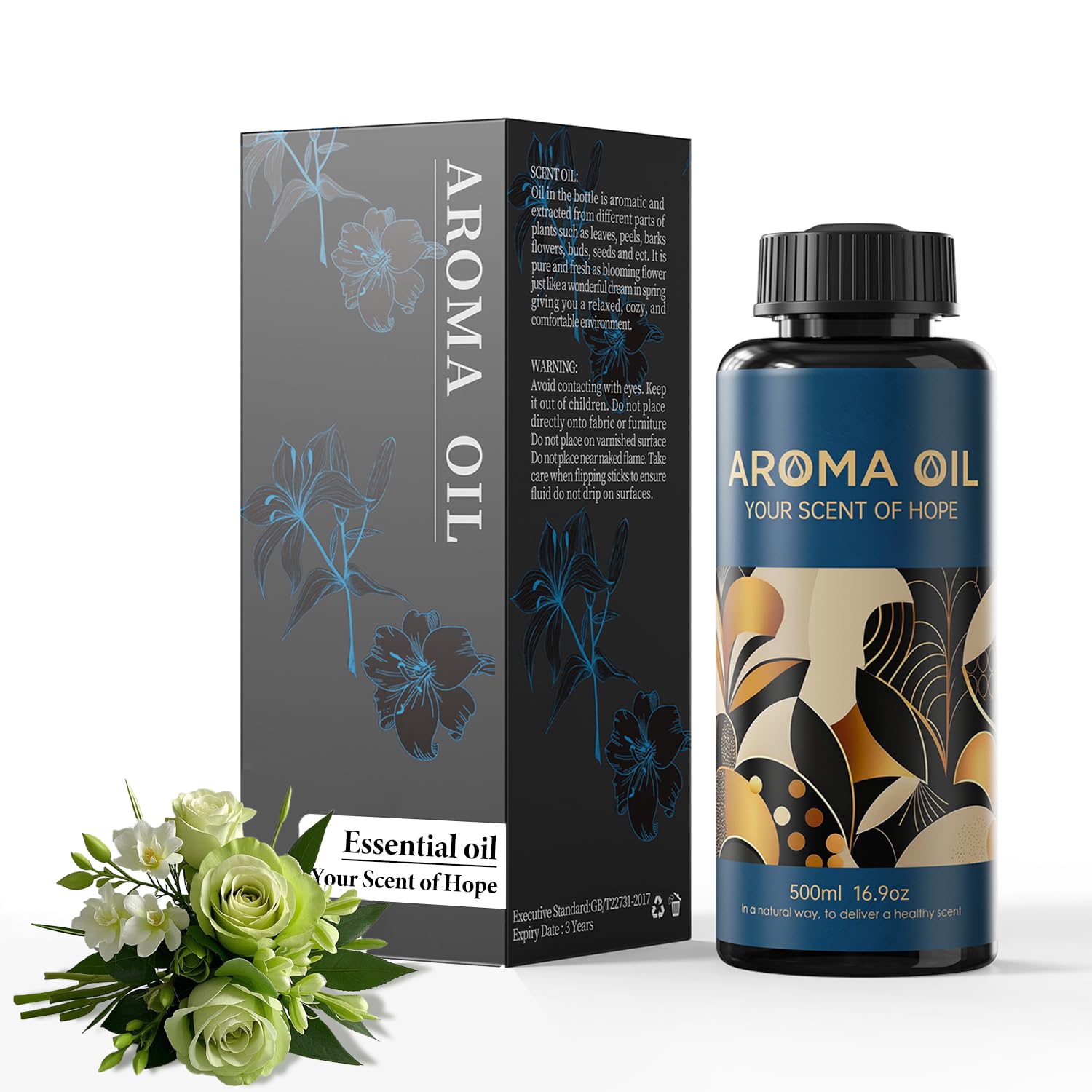 Essential Oils Set,16.9 fl oz (500 ml) New Crown Scent,Hotel Collection Diffuser Oil Suitable for Your own Candles, Soaps, air freshener Spray, and