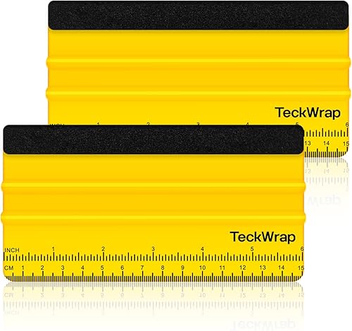 Vista 49 de Teckwrap - Escobilla de goma, fieltro y plástico de 4 pulgadas para calcomanías de vinilo para automóviles, herramienta de aplicación 1pcs Azul