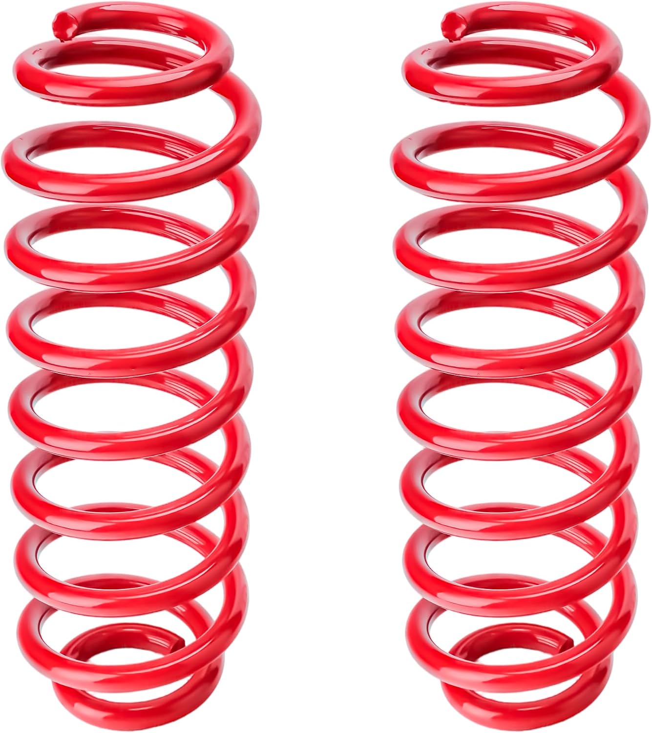 Rear Suspension Coil Spring Set Compatible VW Jetta 1999-2006,Golf 1999-2005 (Red) 81055