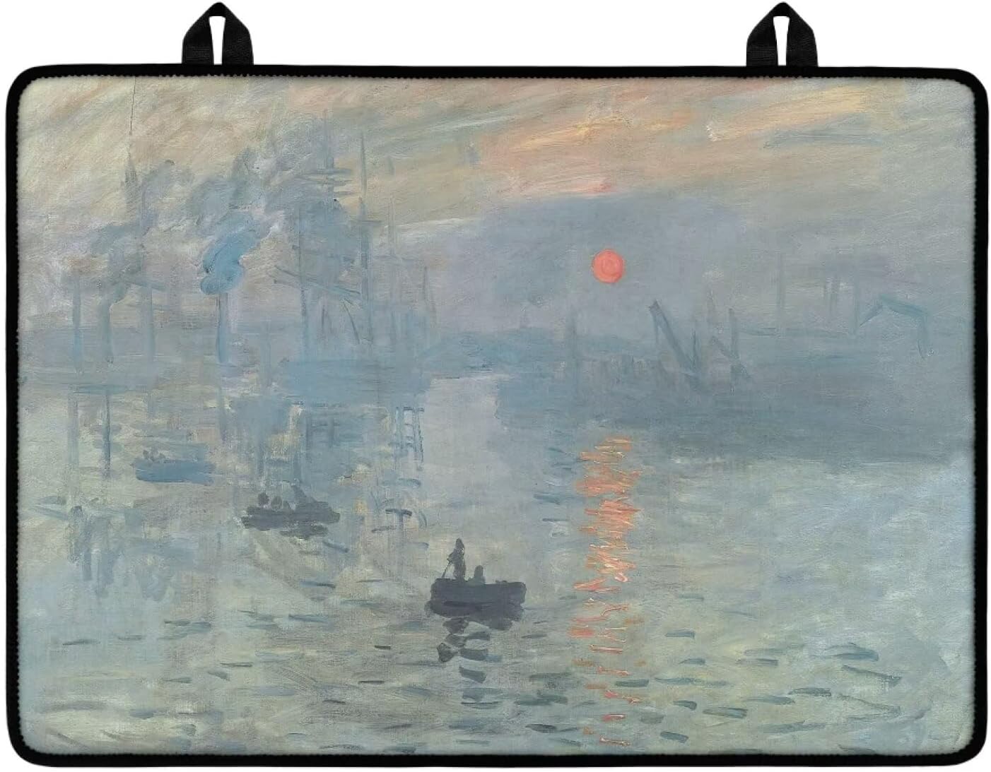Monet Impression Sunrise Stove Mat for Glass Top Cooktop Protector, Dish Drying Mat for Kitchen, Heat-Resistant Washable for Table, Washer-Dryer Blue