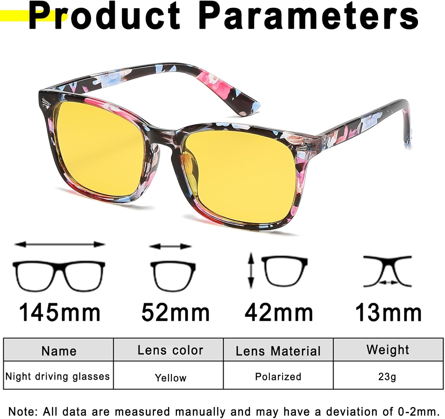 Night Driving Glasses for Men, Polarized Glasses,Fit over Men Women Anti Glare HD Night Vision Glasses - Image 5