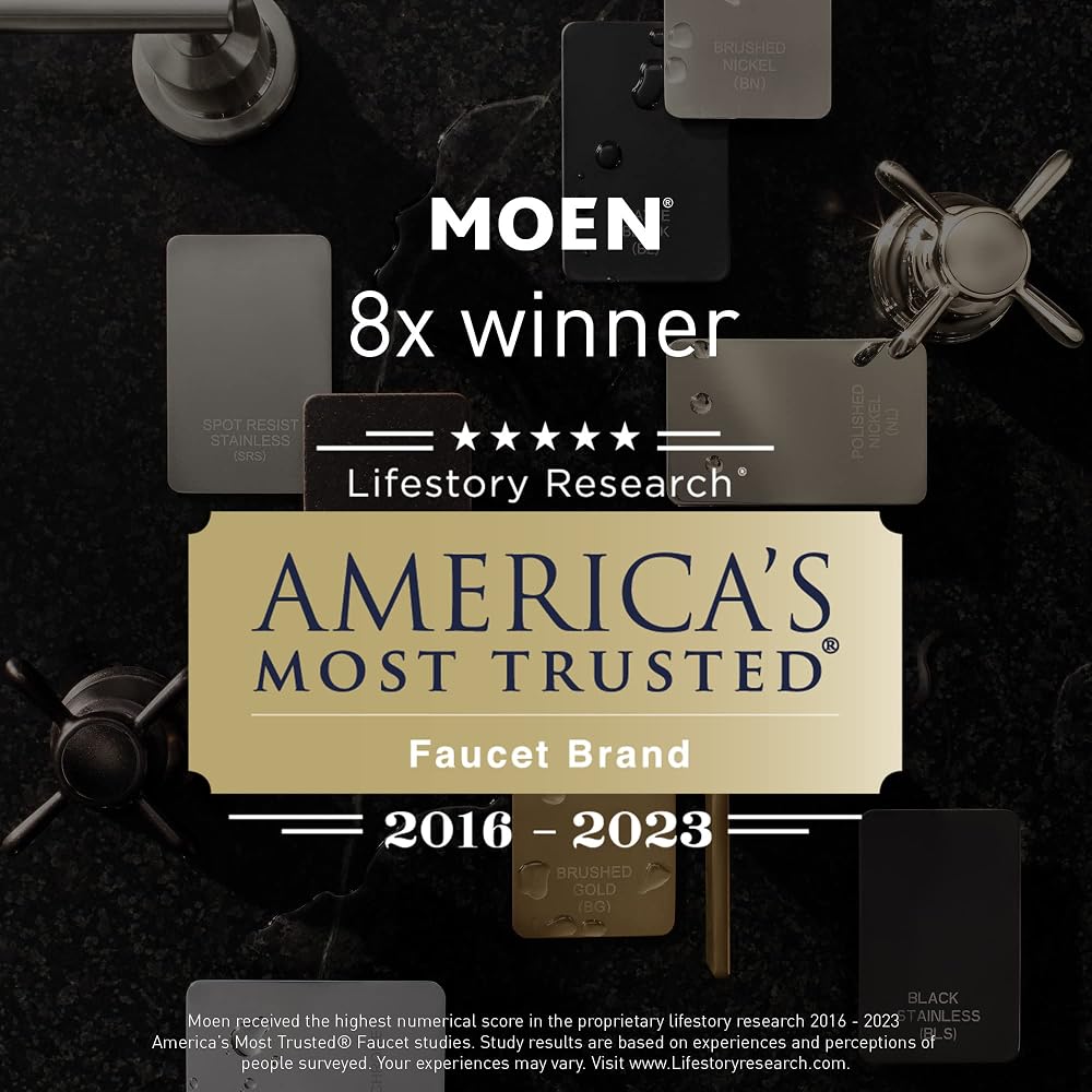 Moen Preston Collection Chrome Single Post Toilet Paper Holder, Wall Mounted Hanging Toilet Tissue Storage, DN8408CH