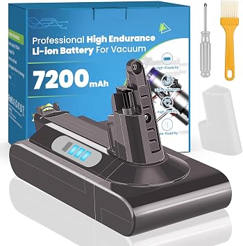 7200mAh 25.2V Upgraded V10 Battery Replacement Compatible with Dyson V10 Animal/Motorhead/Absolute/Fluffy/SV12 Cordless Stick Vaccuum CleanerNot Fit SV10