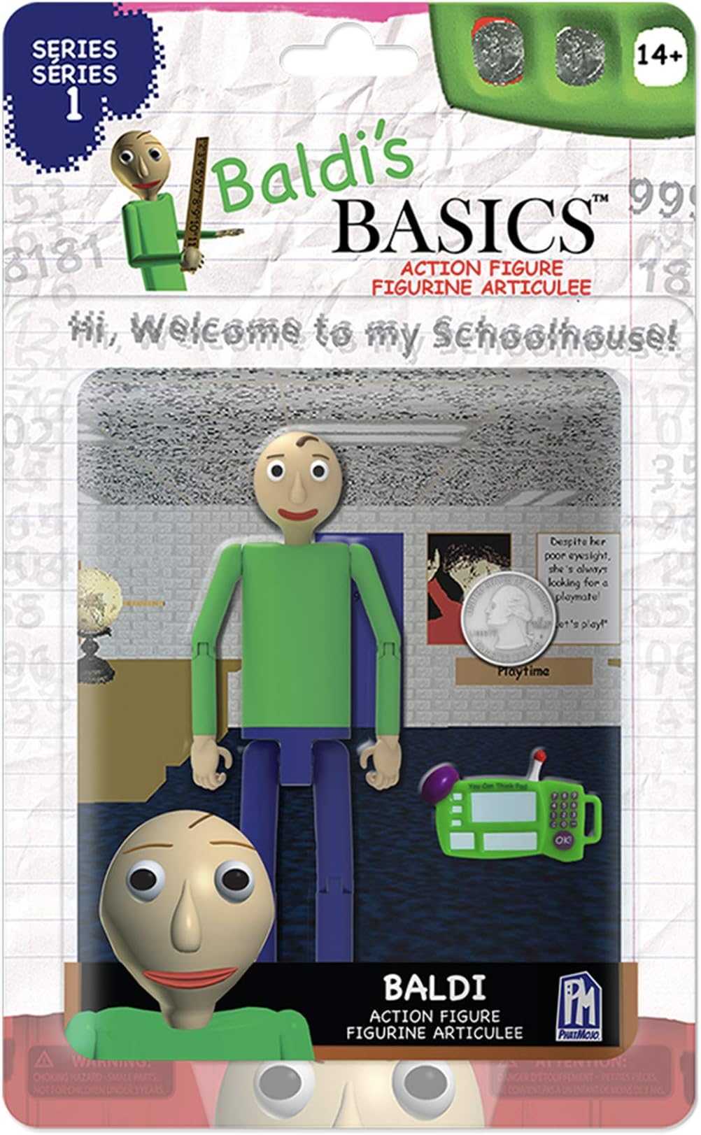 Baldi's Basics - 5" Action Figure, Multi-Color (Baldi)