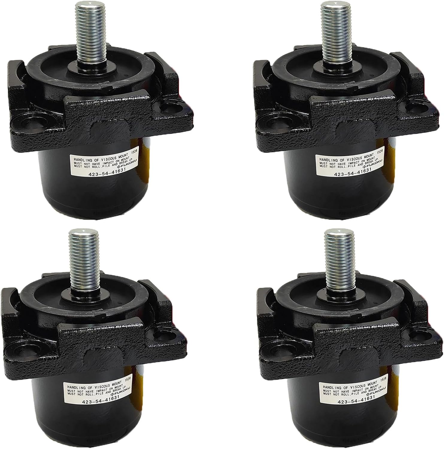 4PCS Cabin Rubber Cushion 4235441630 4235441631 423-54-41630 423-54-41631 VISCOUS MOUNT for Komatsu WA380 WA430 WA450 WA470 WA480 Wheel Loader