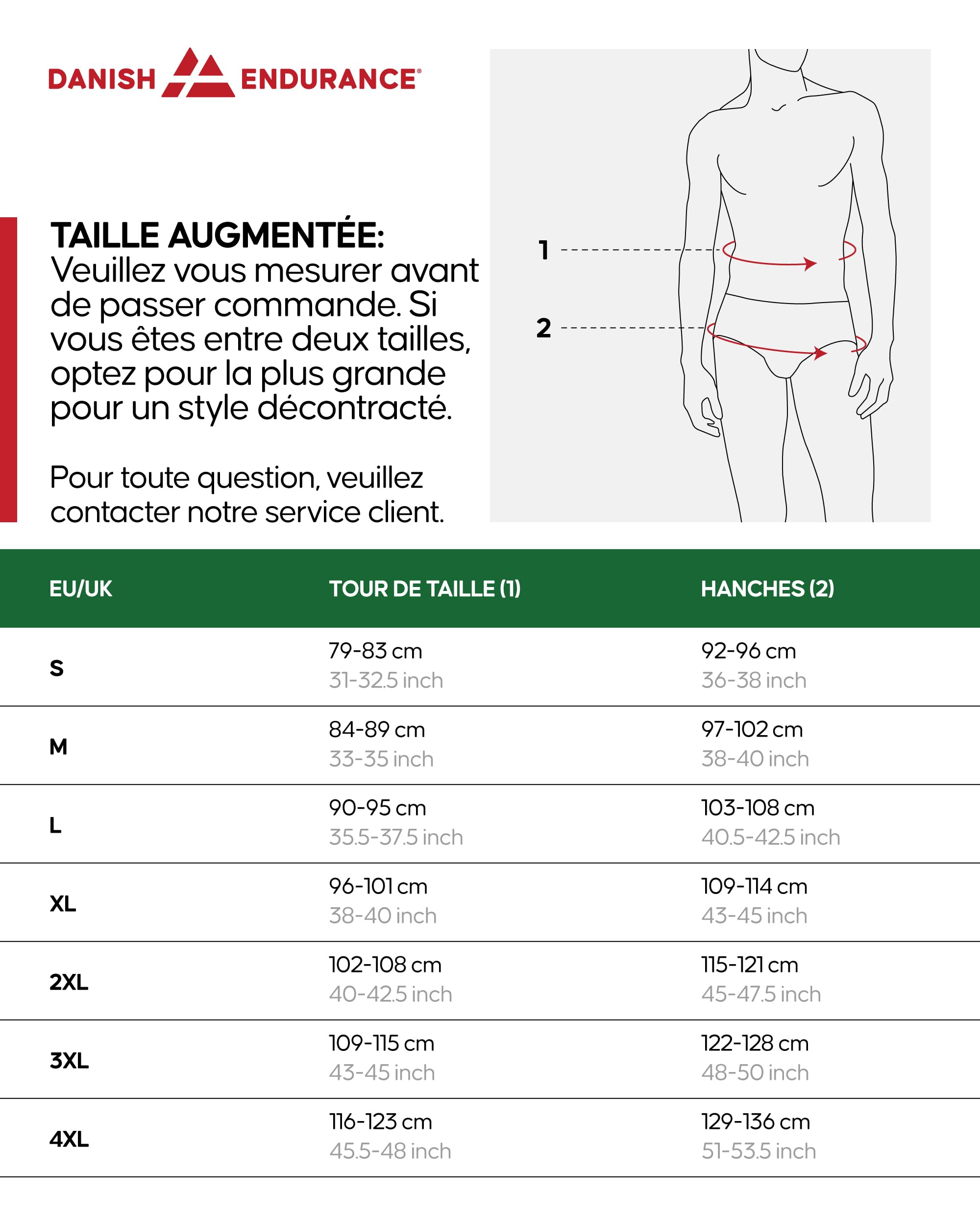 DANISH ENDURANCE Boxers Tissés 100% Coton Bio, Caleçon Americain pour Hommes, Coupe Ample, Lot de 4 ou 6