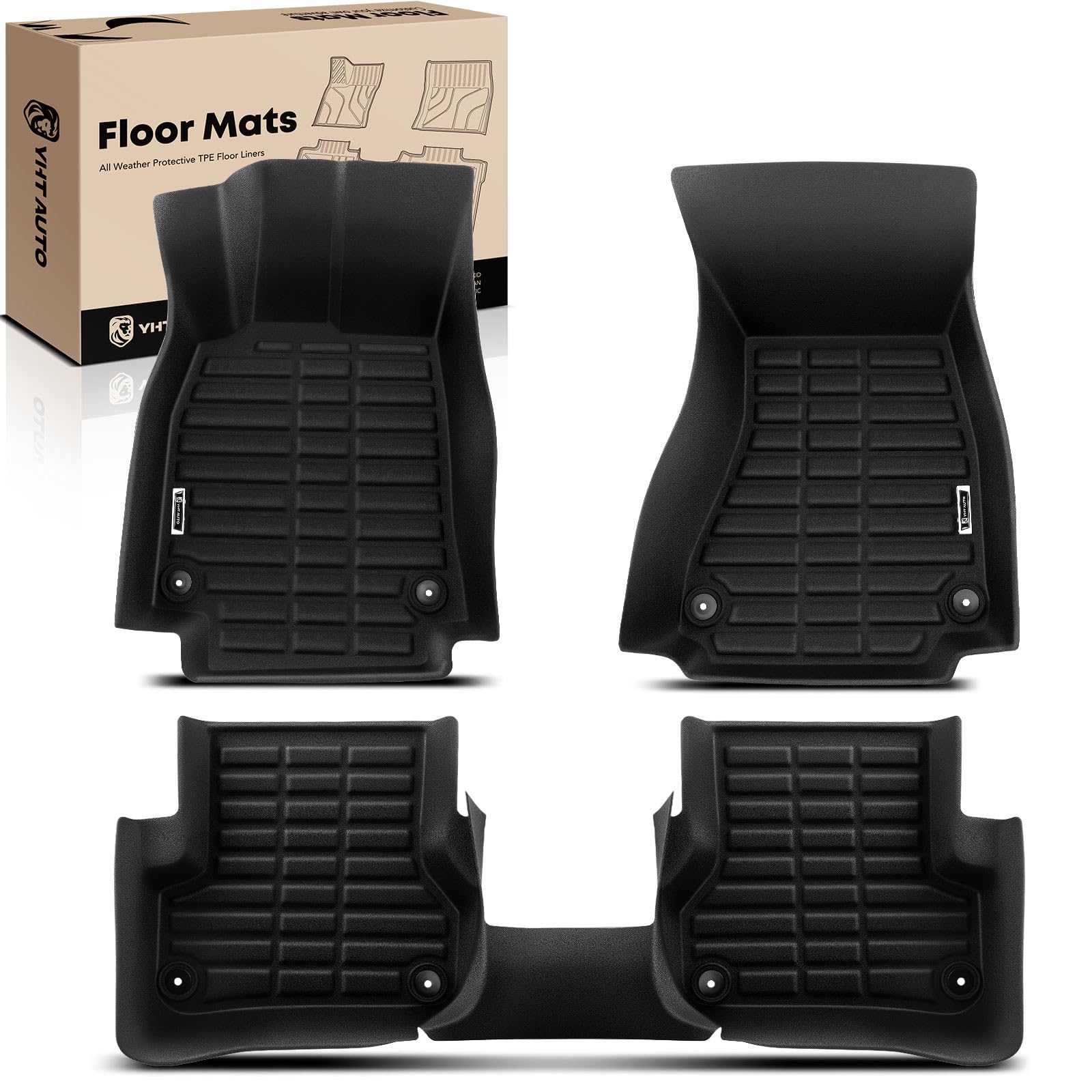 Amazon.com: YHTAUTO Automotive All Weather Floor Mats Compatible