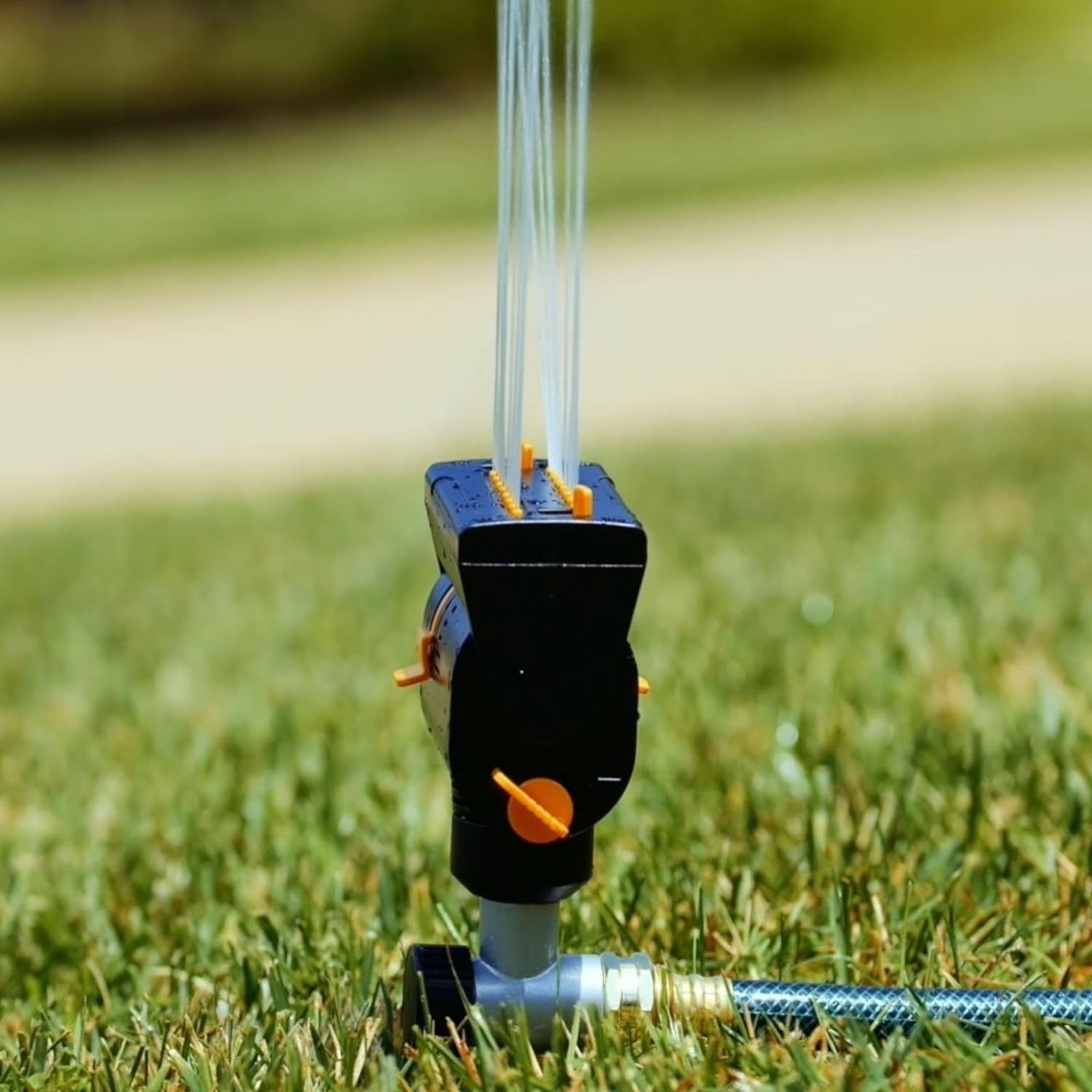 Melnor Oscillating Sprinkler Bundle with Mini Turbo 4K Sq Ft Coverage and XT Turbo 4.5K Sq Ft 3-Way Adjustable