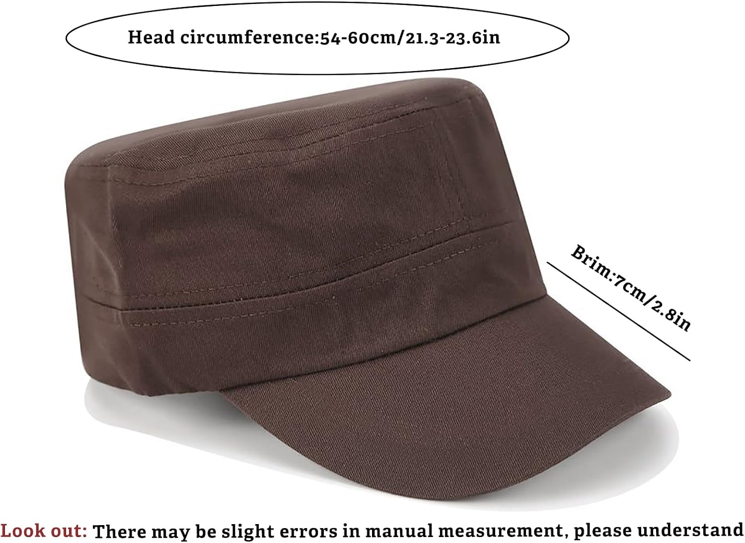 Unisex Basic Cadet Army Caps Everyday Military Style Hat image 5