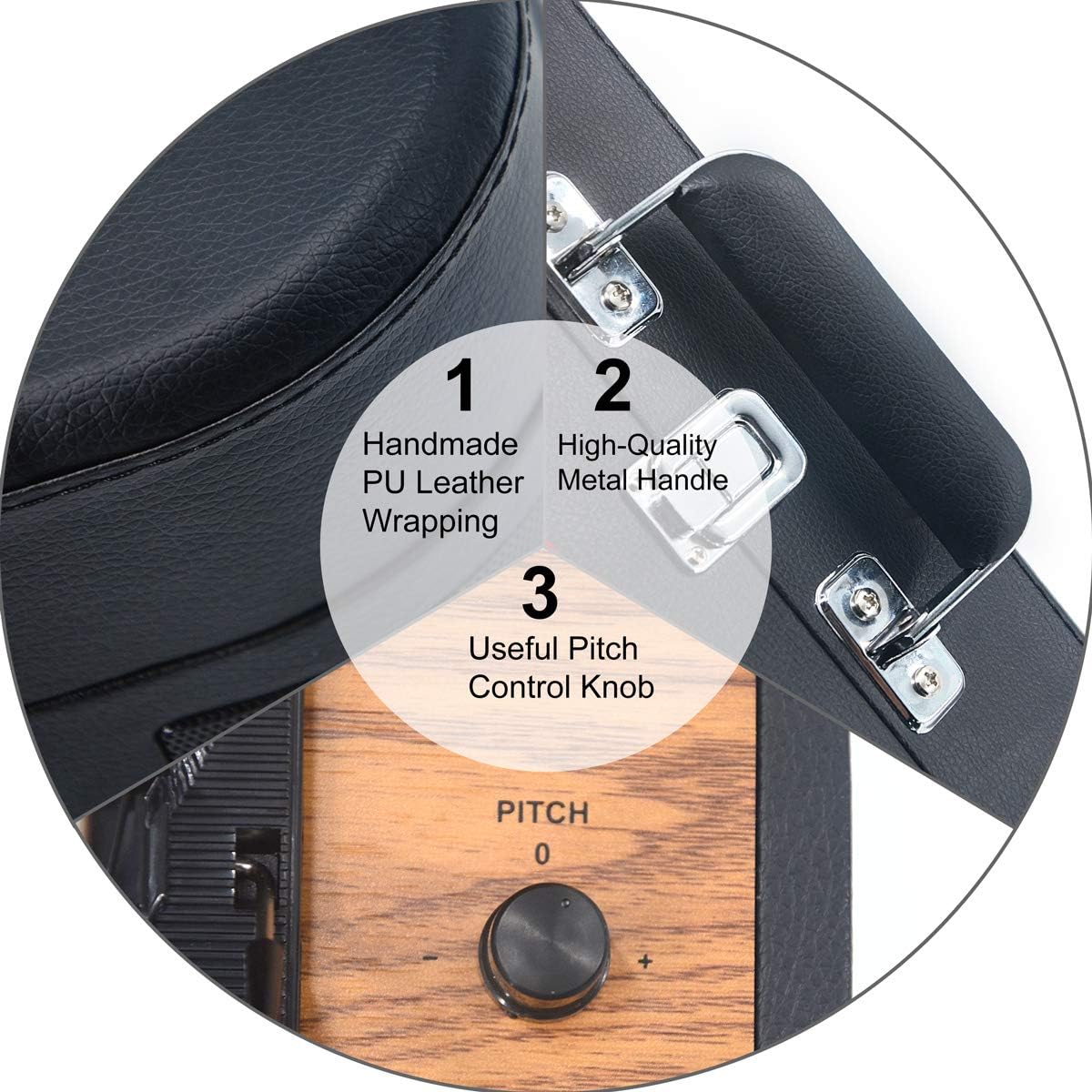 Top Brands USB Bluetooth Record Player with Stereo Speakers,3 Speed Briefcase Turntable with USB Play&Encoding, Pitch Control and RCA Output&Aux Input,Black Black Friday - 70% OFF USB Bluetooth Record Player with Stereo Speakers,3 Speed Briefcase Turntable with USB Play&Encoding, Pitch Control and RCA Output&Aux Input,Black