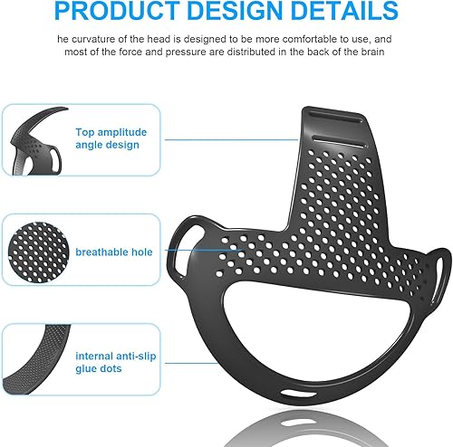 Miniatura 6 de Flexible Soft TPU Head Strap Pad VR Accessories Compatible with Quest 3 VR Headset,Comfortable Head Strap Pad Head Cushion (Black)