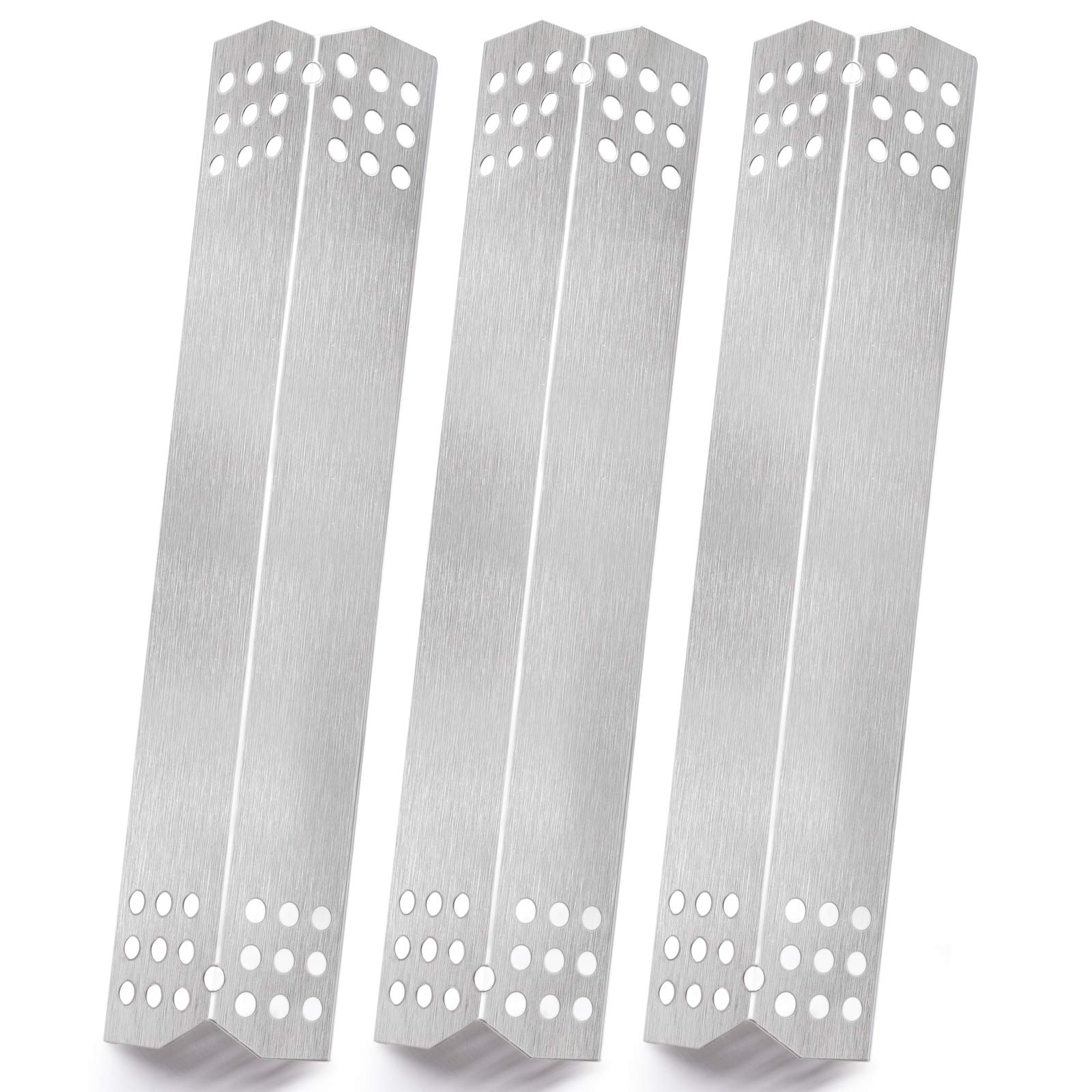 Yiming Grill Ersatzteil-Set: Porzellan-Stahl Heizplatten & Edelstahl Brennerrohre Für Nexgrill 720-0737 U.a.