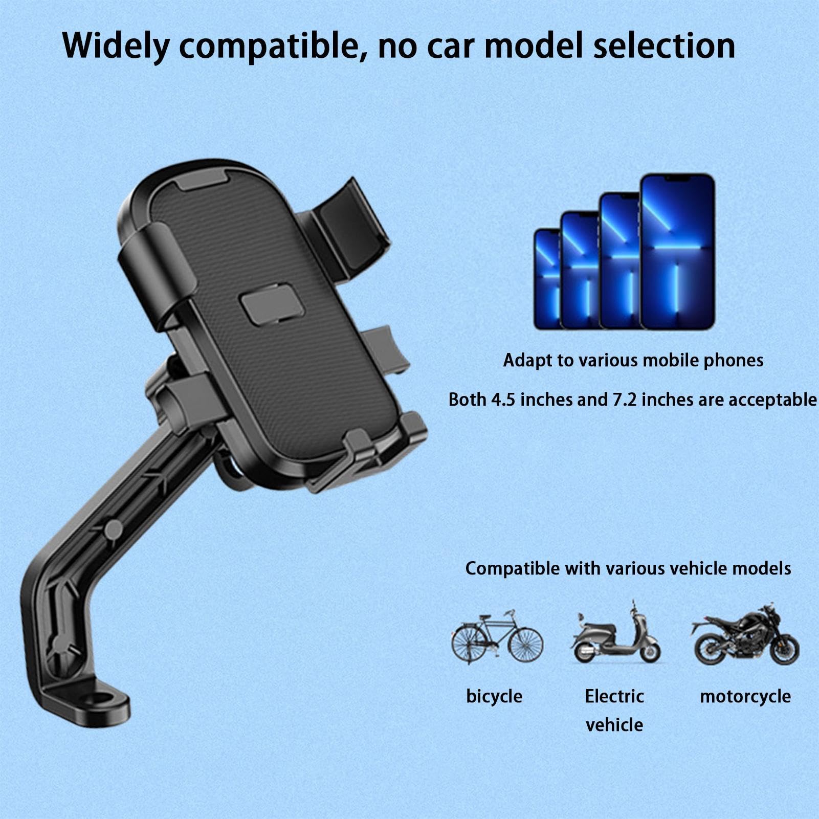 Cadre D'éclairage De Vélo Rotatif à 360 Degrés, Support Multifonction Bidirectionnel, Facile à