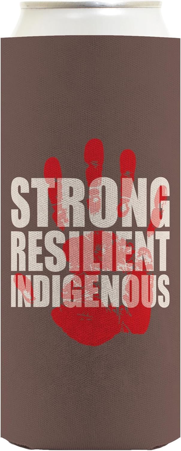Indigenous Gifts For Women Strong Resilient Indigenous 24-Pack Ultra Slim Can Drink Thermocoolers Party Pack
