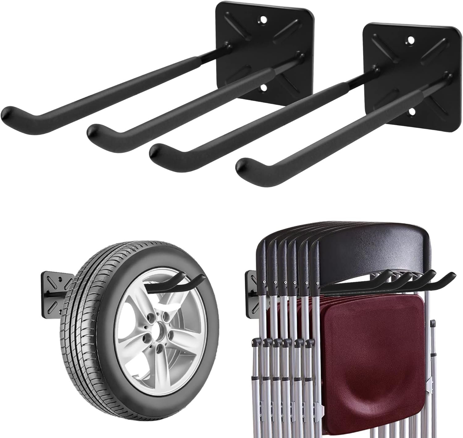 Garage Hooks Heavy Duty Shed Organizer,Wall Mount Tool Organizer Hanger