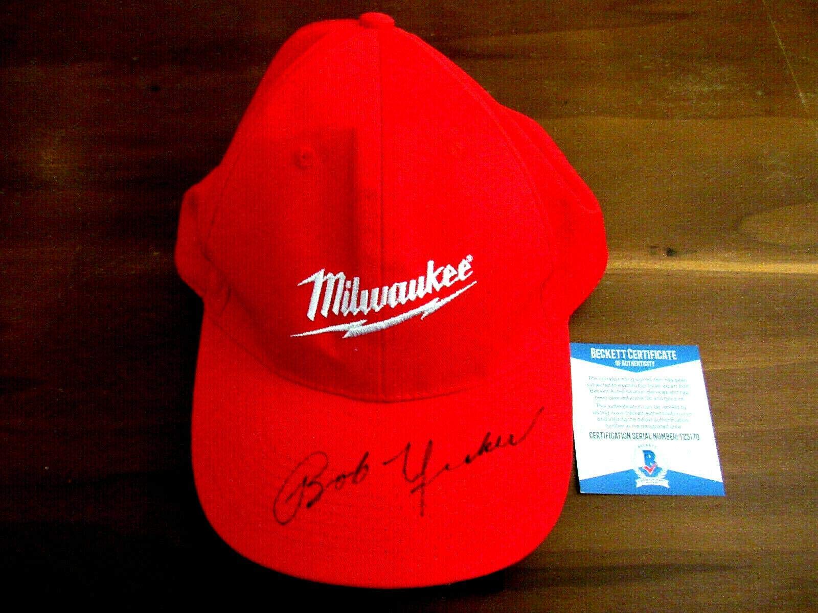 Bob Uecker The Voice Of The Brewers Hof Signed Auto Milwaukee Cap Hat  Beckett - Autographed Hats at Amazon's Sports Collectibles Store
