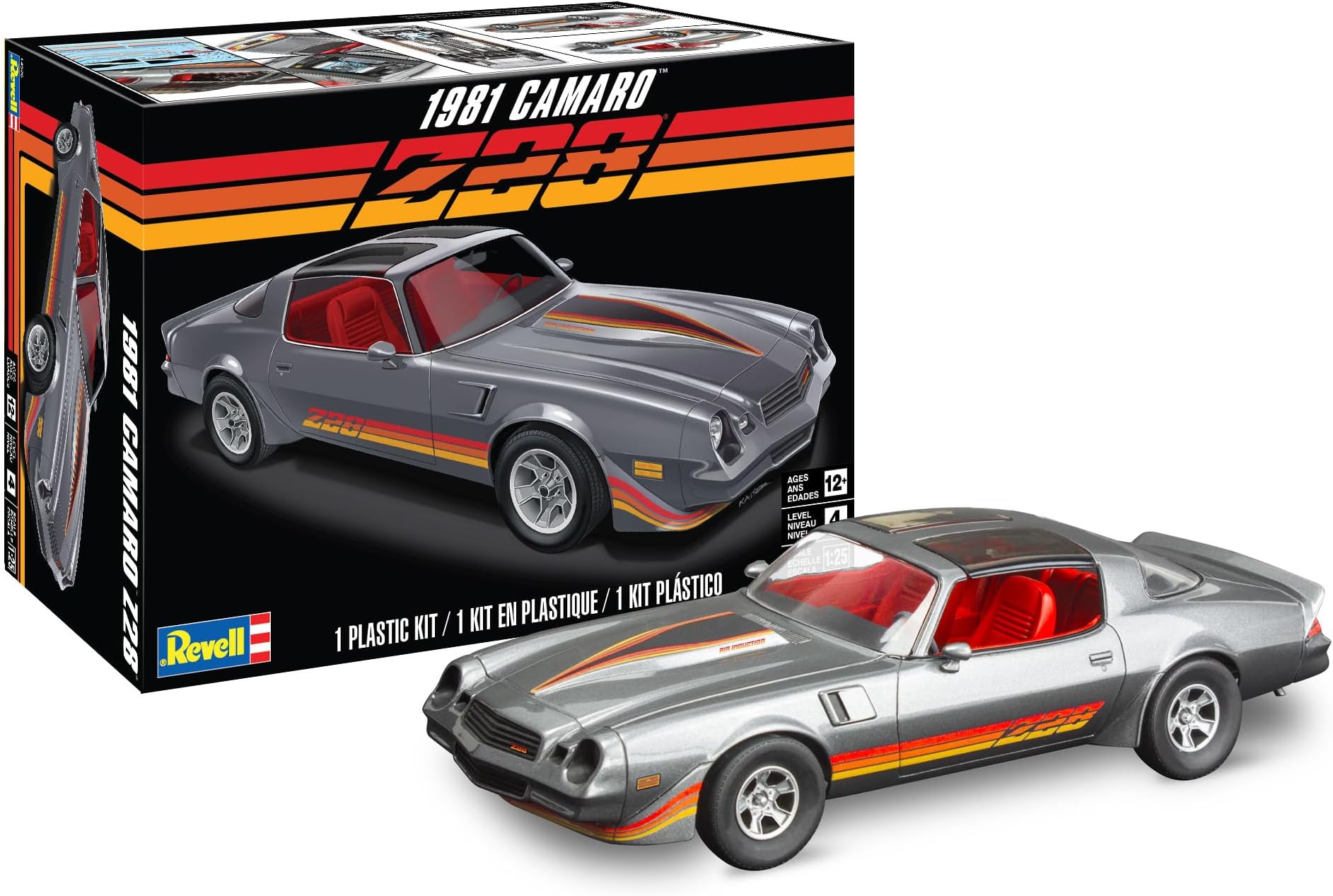 14526 1981 Chevrolet Camaro 1:25 Scale 37-Piece Skill Level 4 Model Car Building Kit
