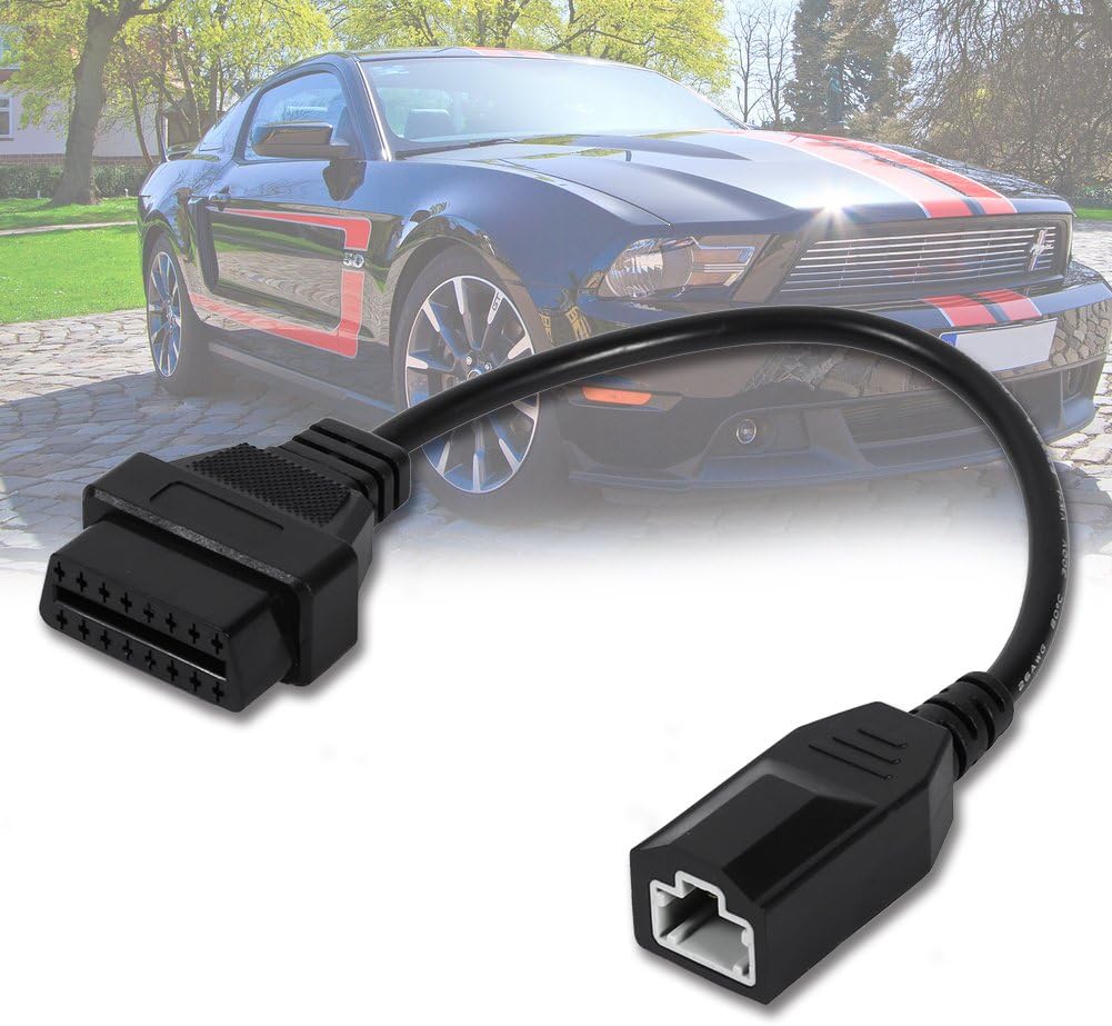 OBD2 Adapter Cable, Universal 3 Pin to 16 Pin Diagnostic Scanner Extension for Vehicle Diagnostics for Auto Mechanics DIY Enthusiasts Home Garage Repairs Professional Workshops