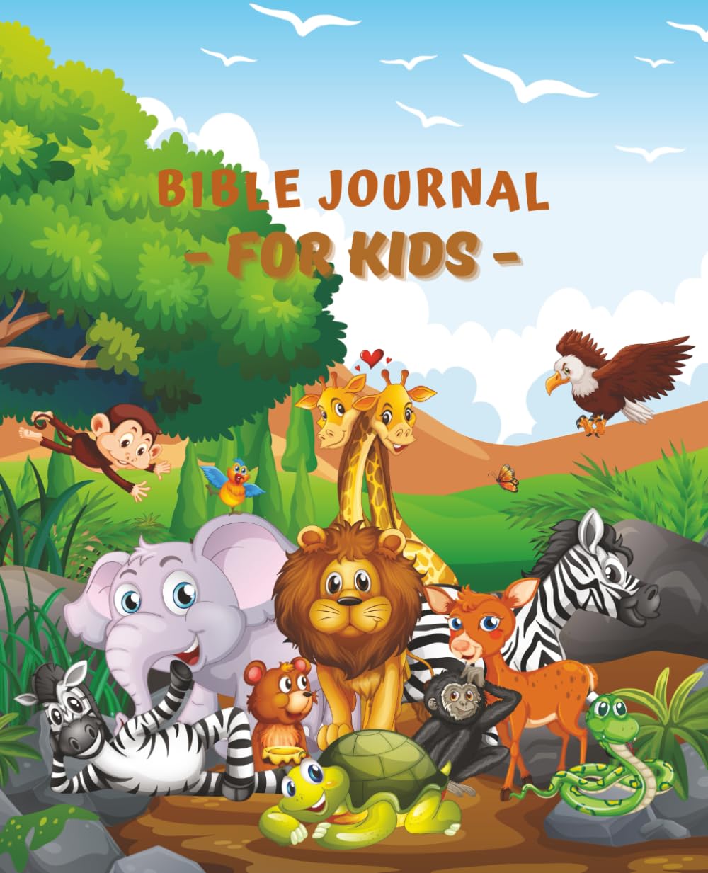 Bible Journal for Kids: Illustrated Animals | Interactive with Prompts