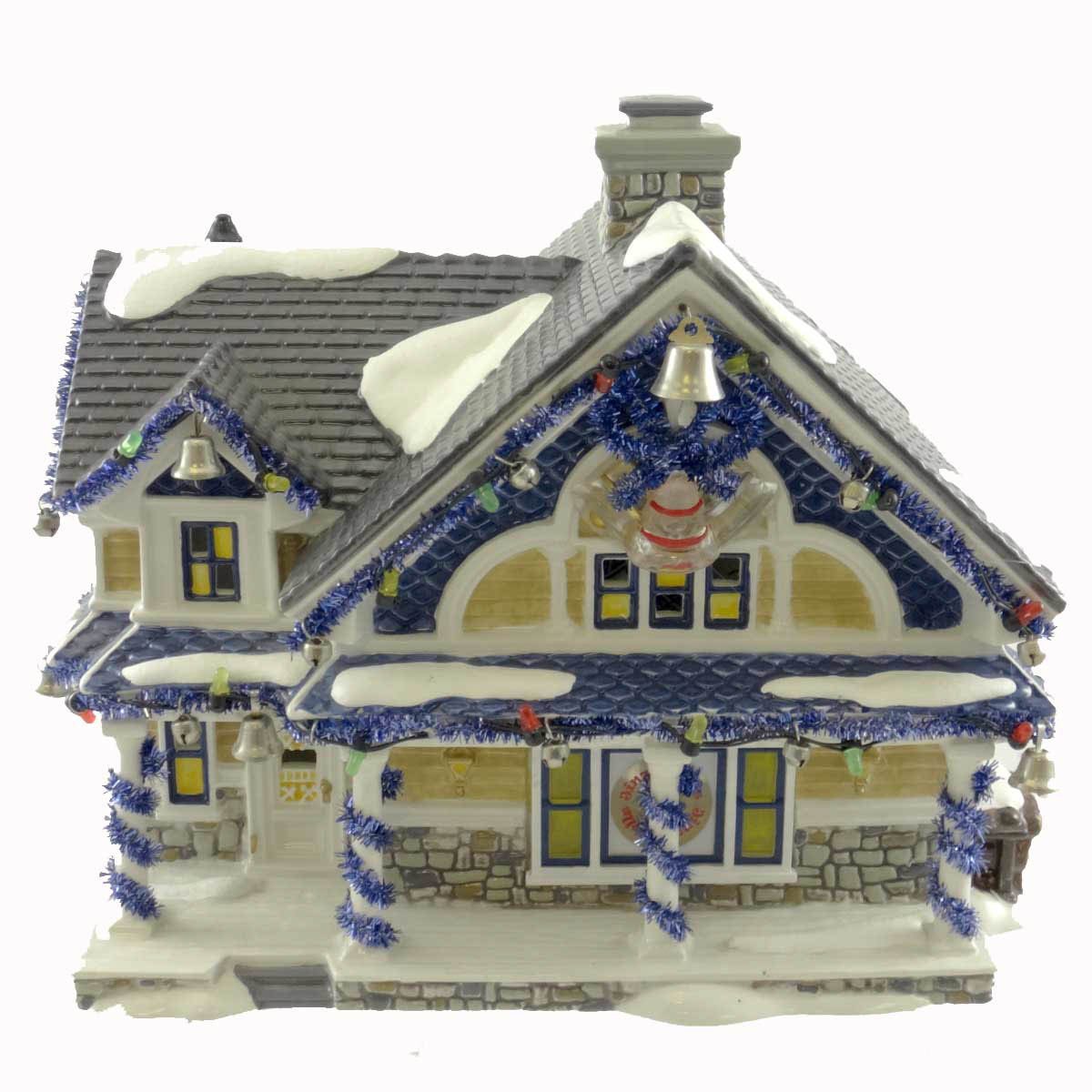 Maison musicale Jingle Bells Department 56 Snow Village en céramique