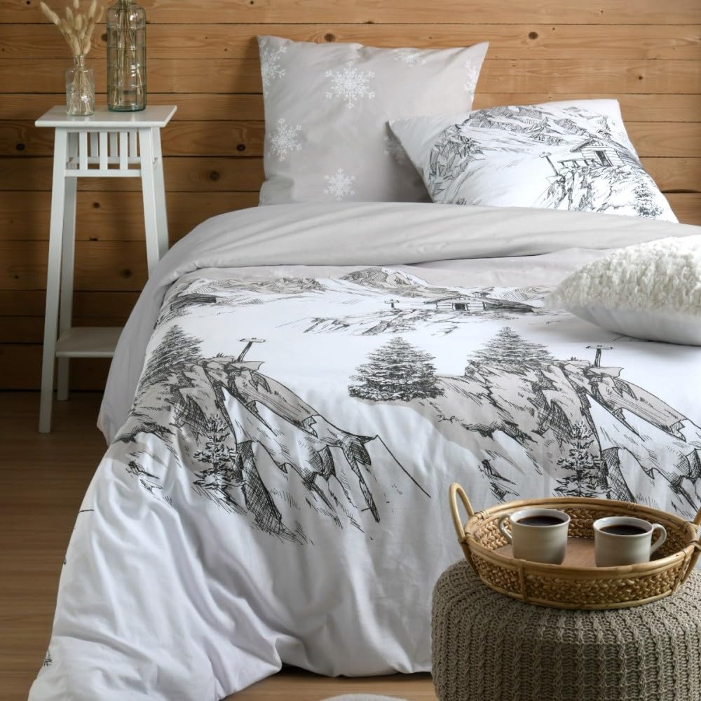 Housse de couette 260x240 cm en coton pour transformer votre chambre en un véritable refuge