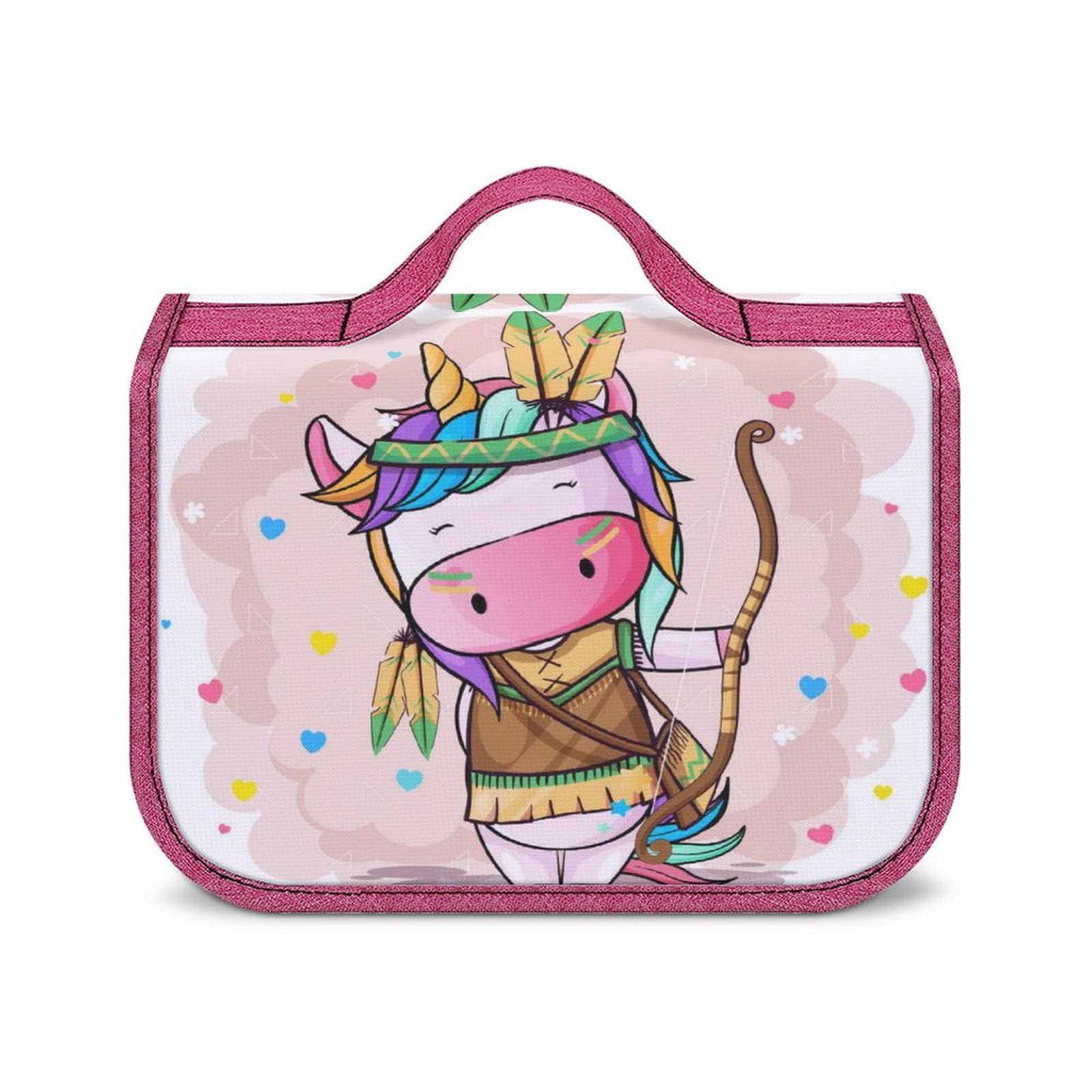 Water Resistant Makeup Cosmetic Bag Tribe Unicorn Cute Toiletry